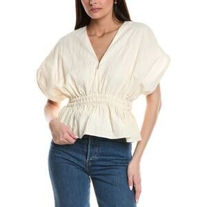 Marie Oliver Vesta ivory vneck kimono cinch top size XS